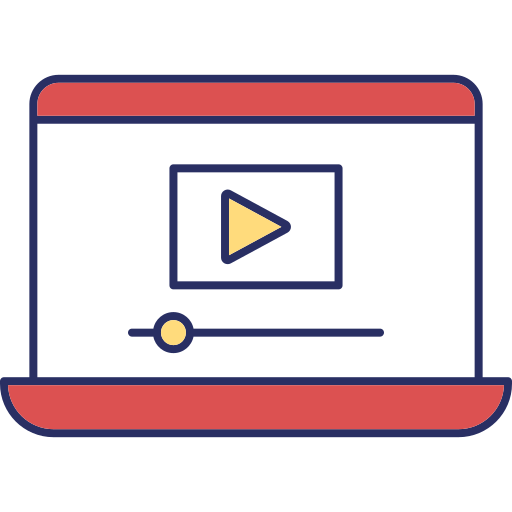 Video stream Generic color lineal-color icon