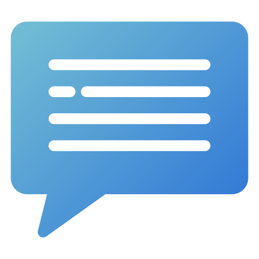 Bubble chat Generic gradient fill icon