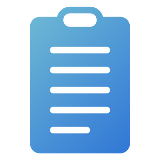 Clipboard Generic gradient fill icon