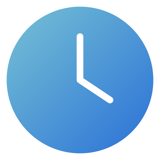 Clock Generic gradient fill icon