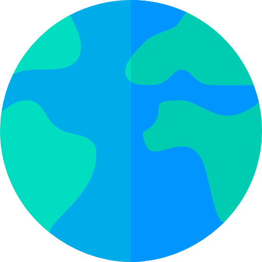 地球 Basic Straight Flat icon