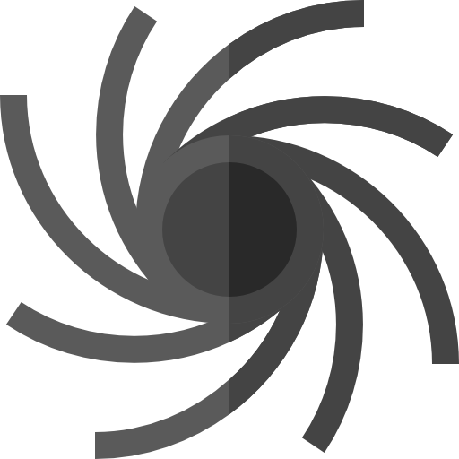 czarna dziura Basic Straight Flat ikona