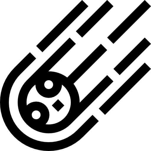 meteorito Basic Straight Lineal icono
