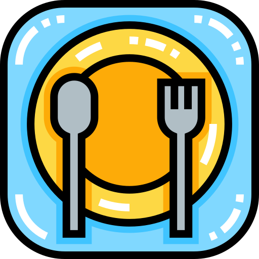 レストラン Detailed Straight Lineal color icon