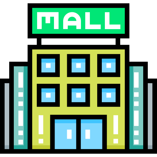Торговый центр Detailed Straight Lineal color иконка