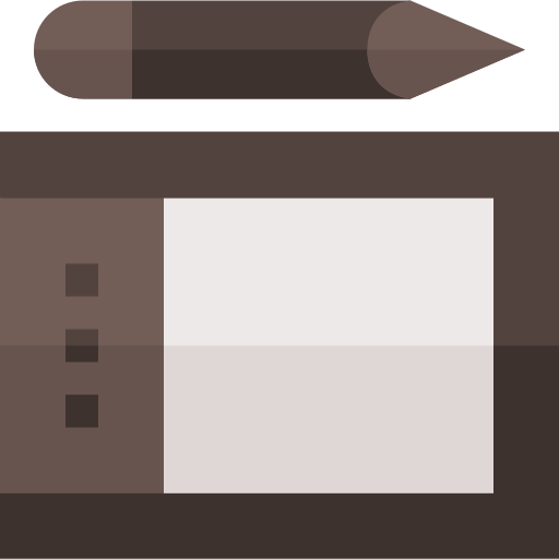 グラフィックタブレット Basic Straight Flat icon