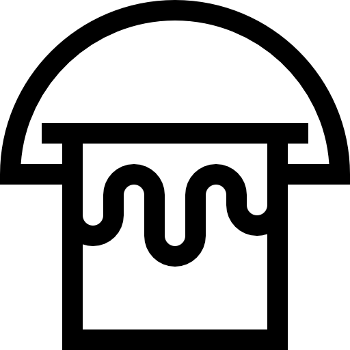 cubeta Basic Straight Lineal icono