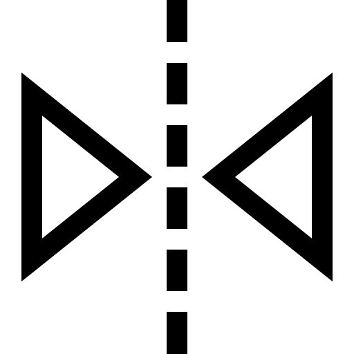 reflexión Basic Straight Lineal icono