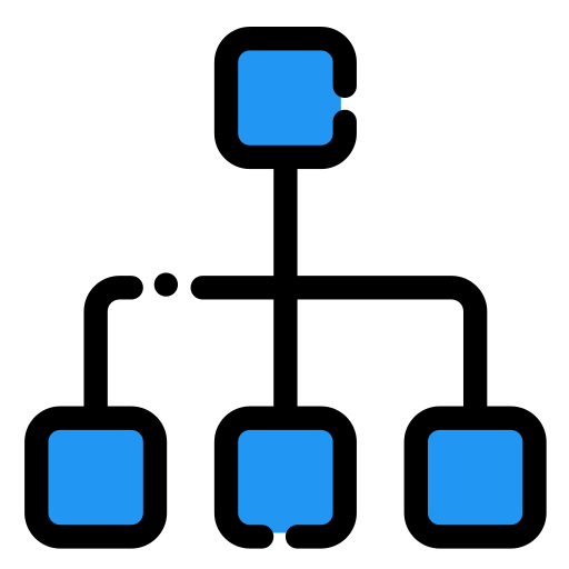 hierarchia Generic color lineal-color ikona