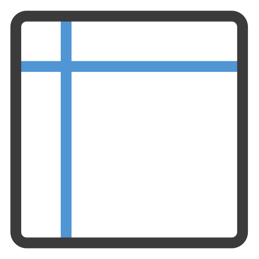tabella dati Generic color outline icona