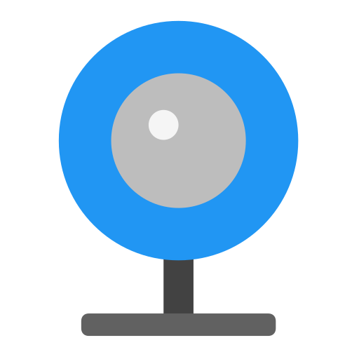 웹캠 Generic color fill icon