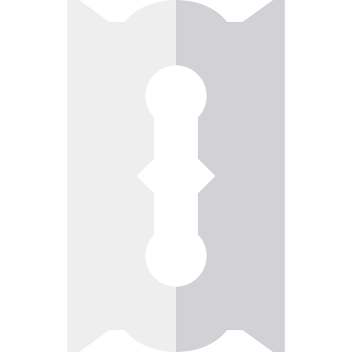 afeitado Basic Straight Flat icono