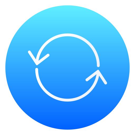 Loop arrow Generic gradient fill icon