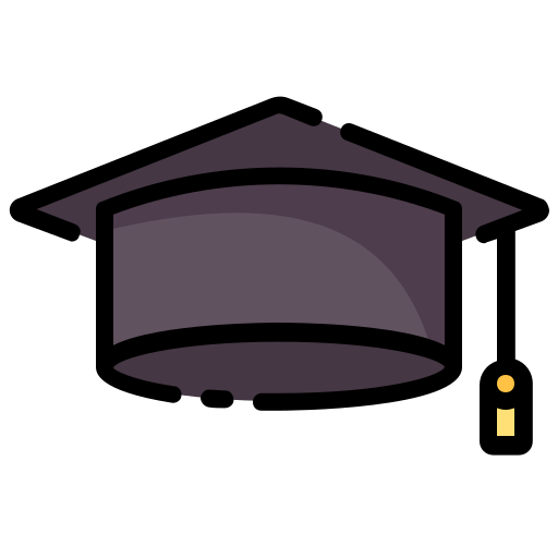 chapéu de graduação Generic color lineal-color Ícone
