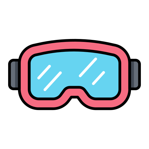 ski bril Generic color lineal-color icoon