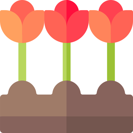 Цветы Basic Rounded Flat иконка