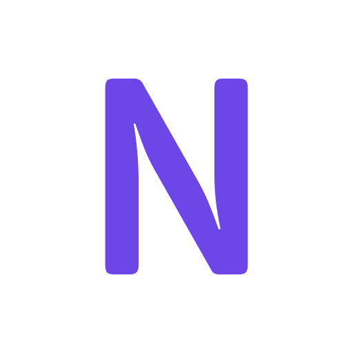 lettre n Generic color outline Icône