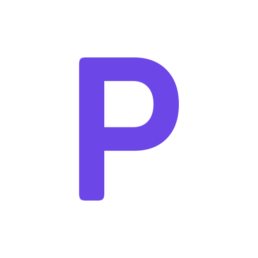 Letter P Generic color outline icon