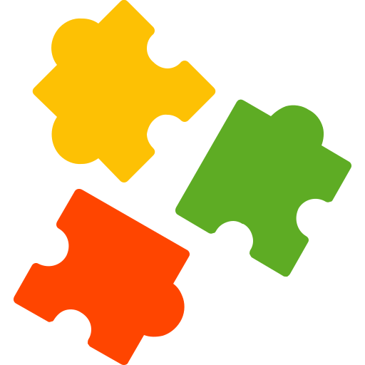 puzzle Generic color fill icona