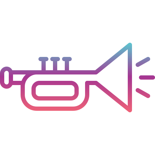 trompette Generic gradient outline Icône