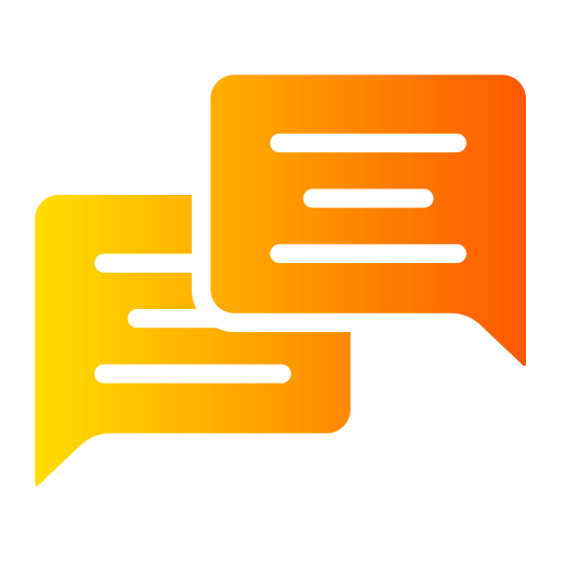 Chat Generic gradient fill icon