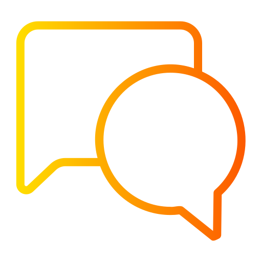 chat Generic gradient outline icono