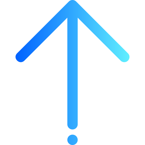flecha arriba Generic gradient outline icono