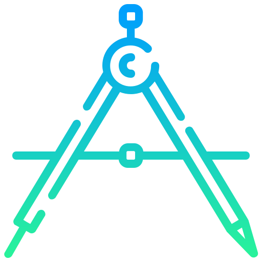 kompas Generic gradient outline icoon