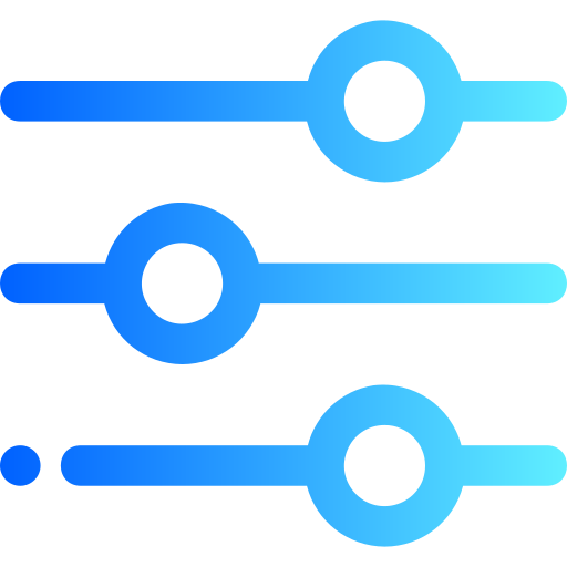 configurações Generic gradient outline Ícone