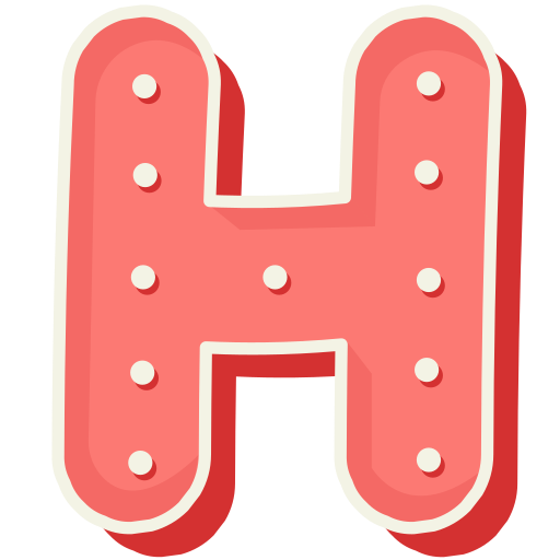 letra h Generic color fill icono