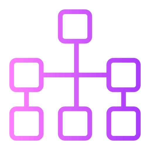 hierarquia Generic gradient outline Ícone