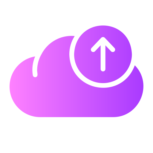 File upload Generic gradient fill icon