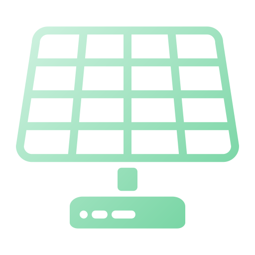 panel solar Generic gradient fill icono