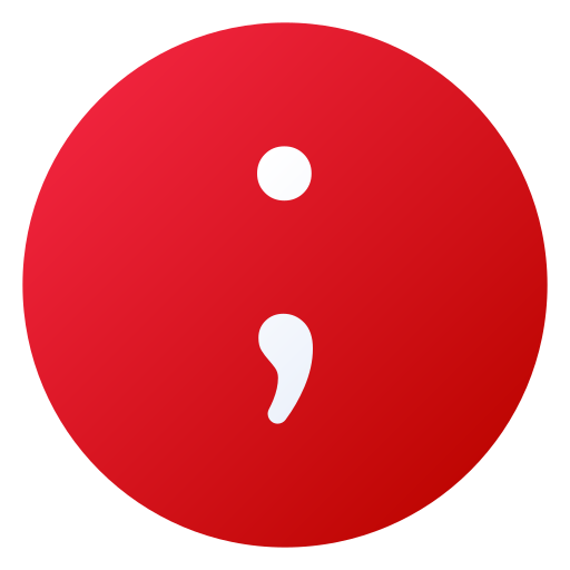 Semicolon Generic gradient fill icon