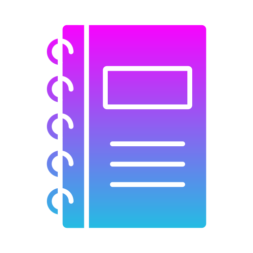 Spring notebook Generic gradient fill icon