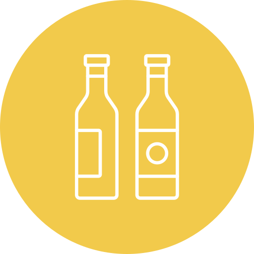 bottiglie di vino Generic color fill icona