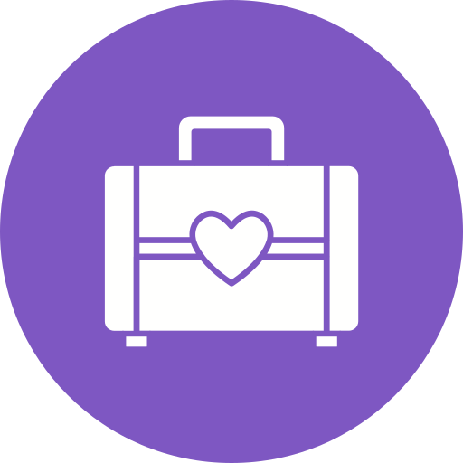 Suitcase Generic color fill icon