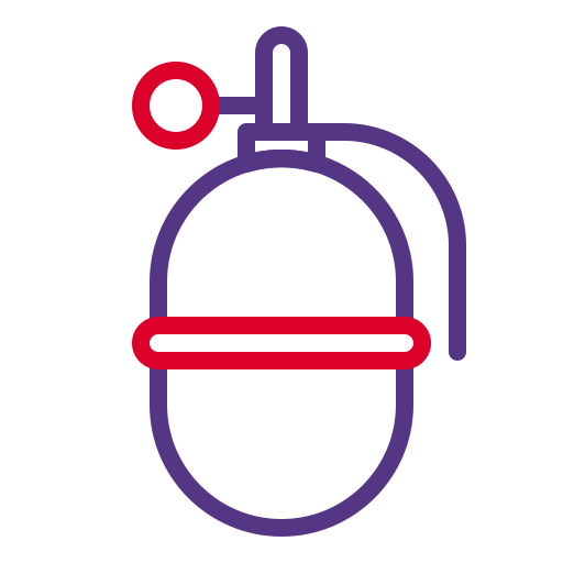 granada de mano Generic color outline icono