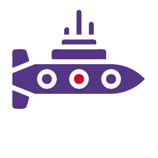 onderzeeër Generic color fill icoon