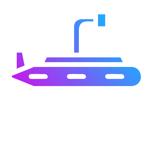 Подводная лодка Generic gradient fill иконка