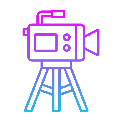 caméra vidéo Generic gradient outline Icône