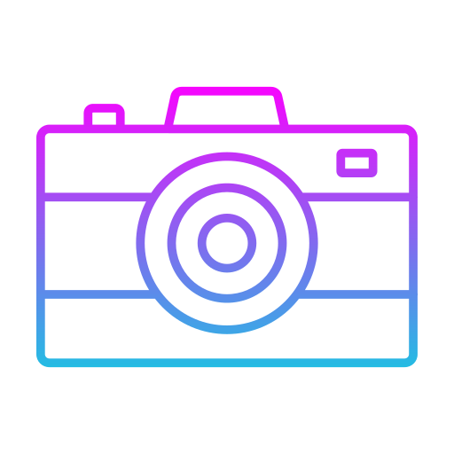 cámara fotográfica Generic gradient outline icono