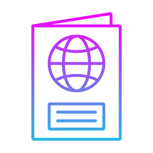 Passport Generic gradient outline icon