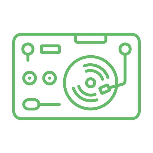 Turntable Generic color outline icon