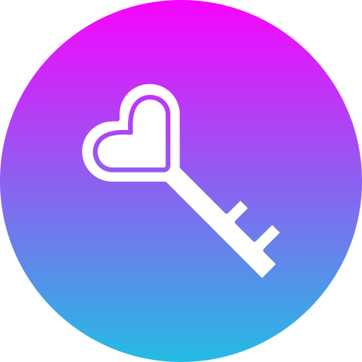 Love key Generic gradient fill icon