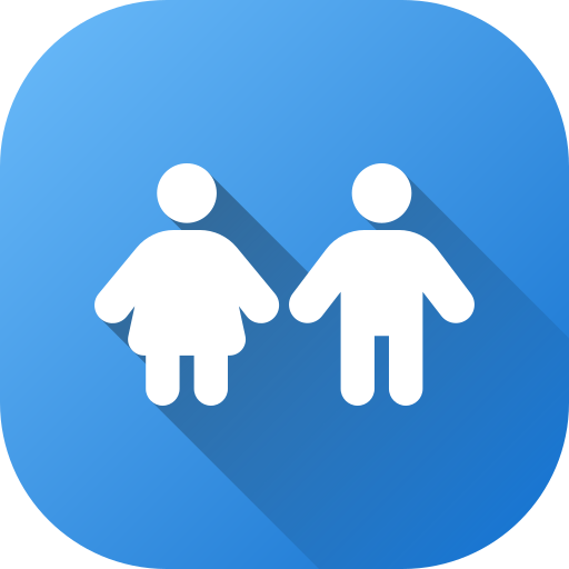 Boy and girl Generic gradient fill icon