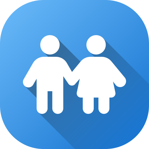 Boy and girl Generic gradient fill icon