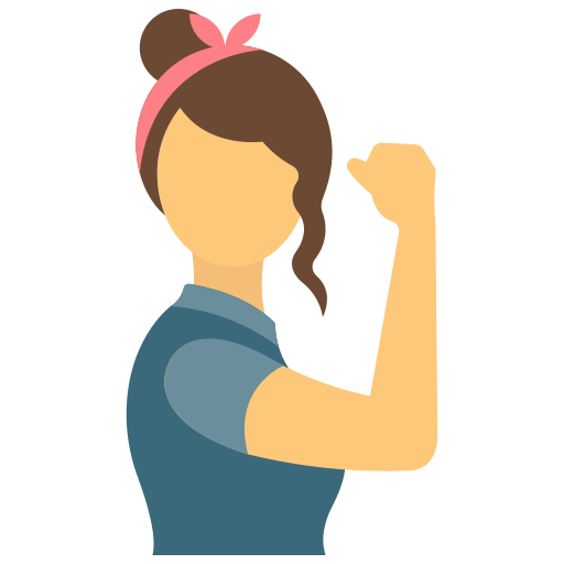 Girl power Generic color fill icon