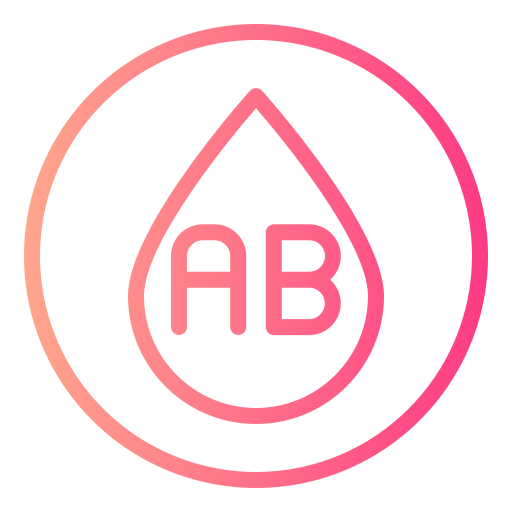 血液型 ab Generic gradient outline icon