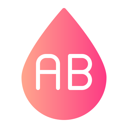 Blood type AB Generic gradient fill icon